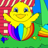 Easter Egg Chick Coloring
